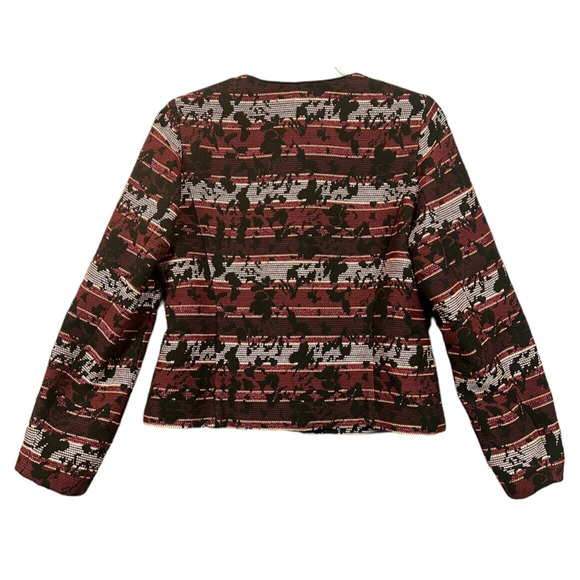 Frank Walder Tapestry Jacket 8 Long Sleeve Sigle Breasted Buttoned Front Pockets - Picture 2 of 6